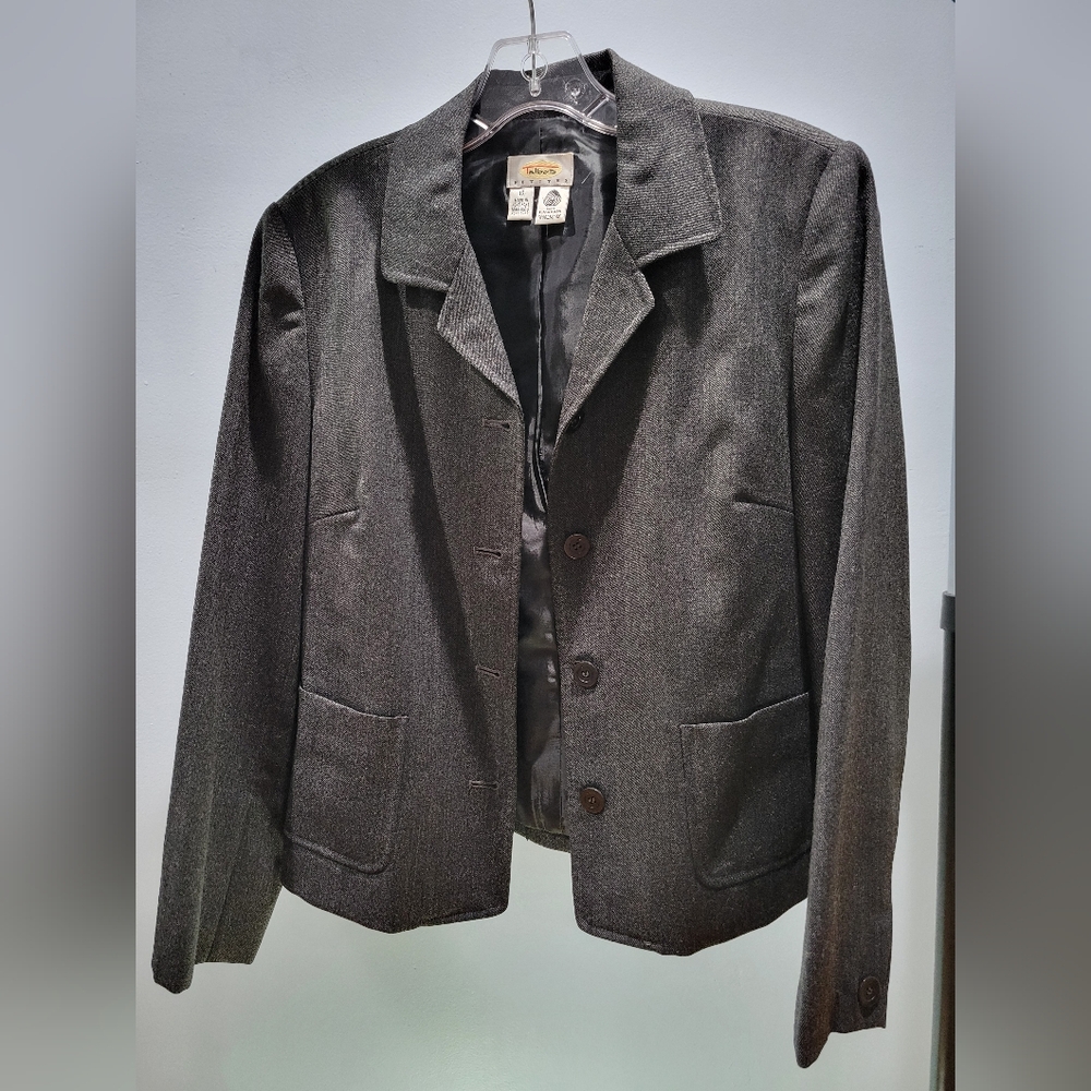 Talbots Charcoal Gray Blazer